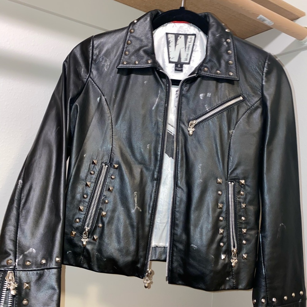 Vintage Led Zeppelin Leather Jacket - Picture 2 of 8